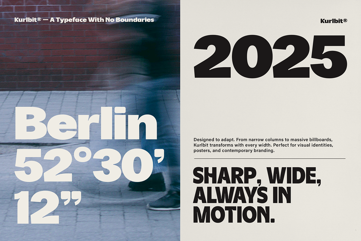 Kurlbit - Bold Display Sans, a Sans Serif Font by Shapespired Design (Photo 11 of 17)