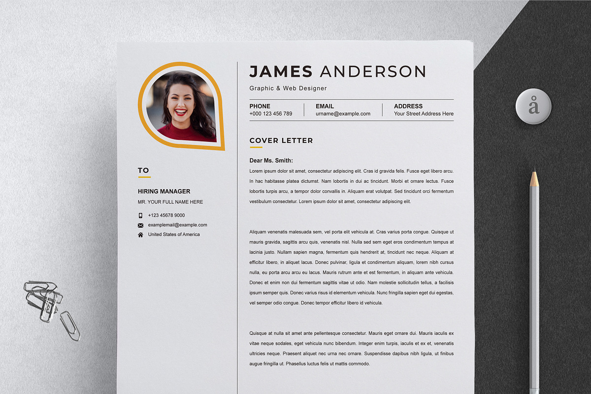 Resume Template for Web designer, a Resume Template by X-Type (Photo 4 of 4)