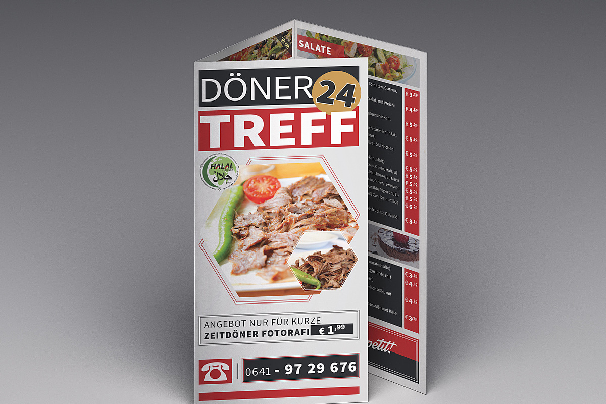 Cafe & Restaurant Trifold Brochure01, a Brochure Template by fatihakdemir (Photo 4 of 4)