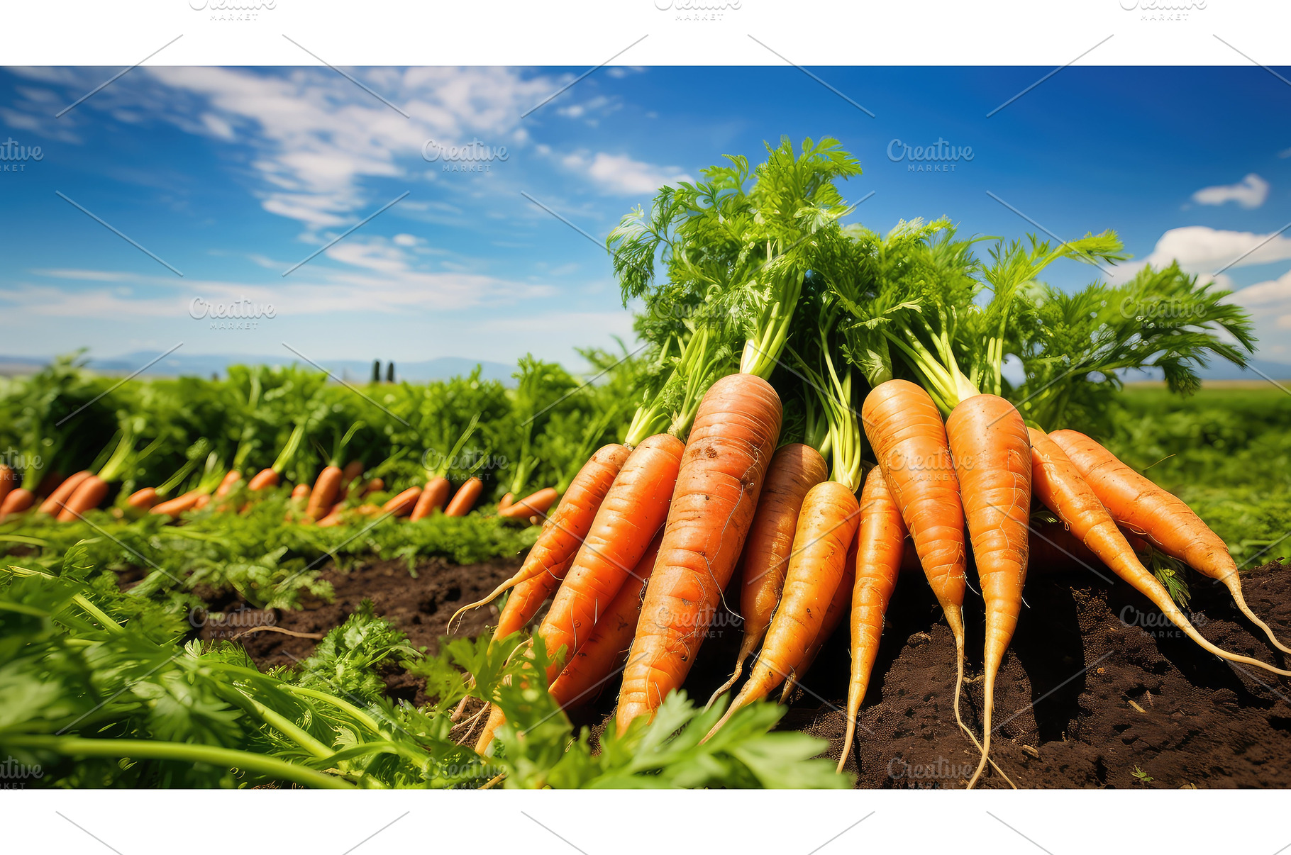 harvest carrot farm ai generated, an Animal Photo by pikepicture