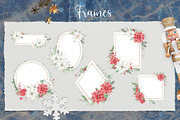 Christmas watercolor gold frames, a Decorative Illustration by Yuliya Art (Thumbnail 2 of 10)