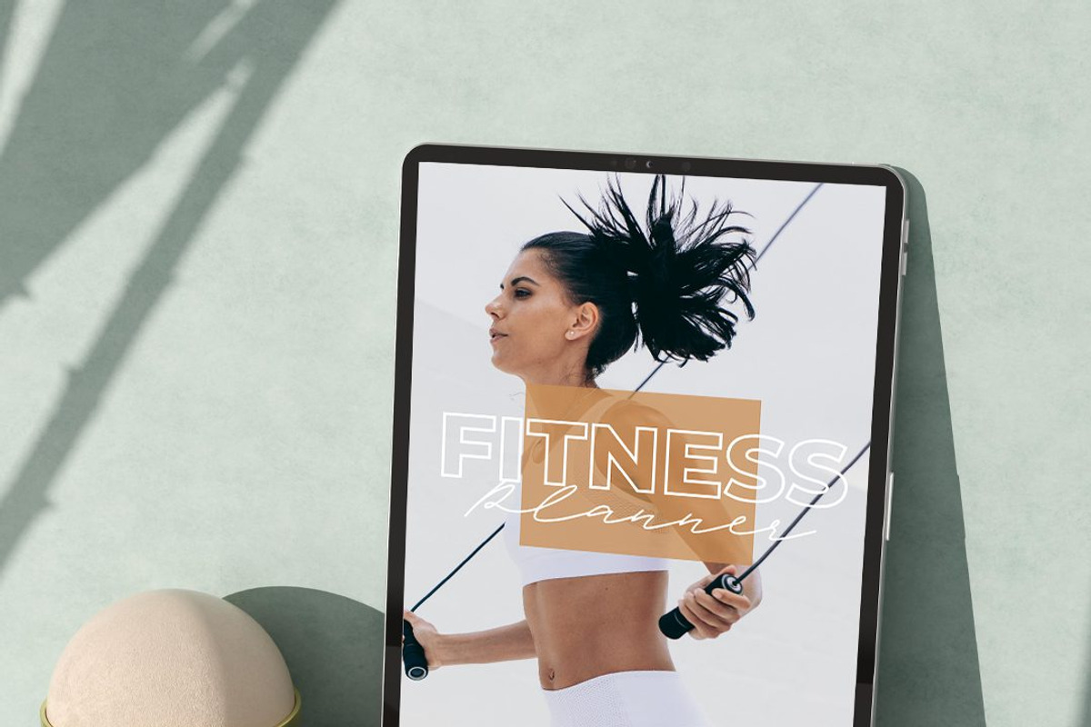 PLR Fitness Planner, a Stationery Template by Brand Your Biz Co. (Photo 1 of 8)