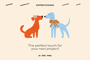 Dogs & Bows Illustration Set, an Animal Illustration by Sarah Baker (Thumbnail 5 of 6)