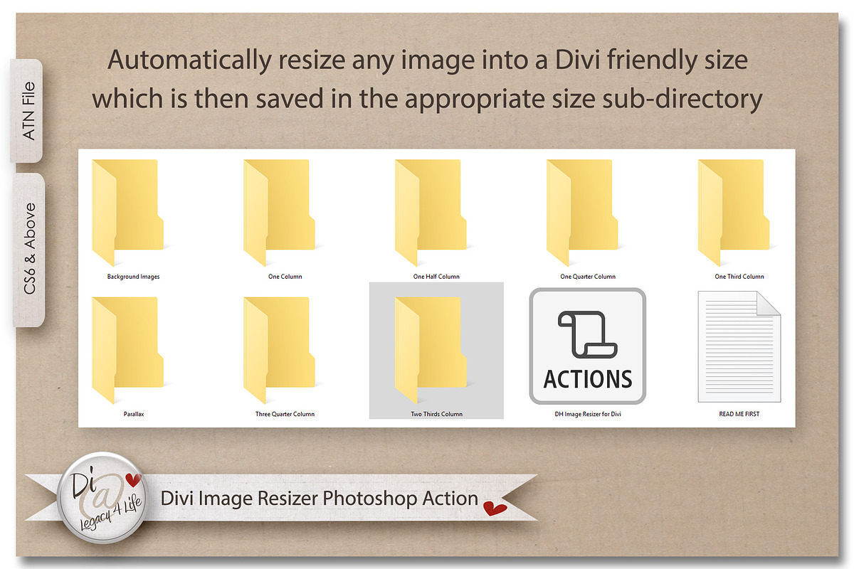 Divi Image Resizer Photoshop Action, an Action Add-On by Legacy4Life Designs (Photo 2 of 3)