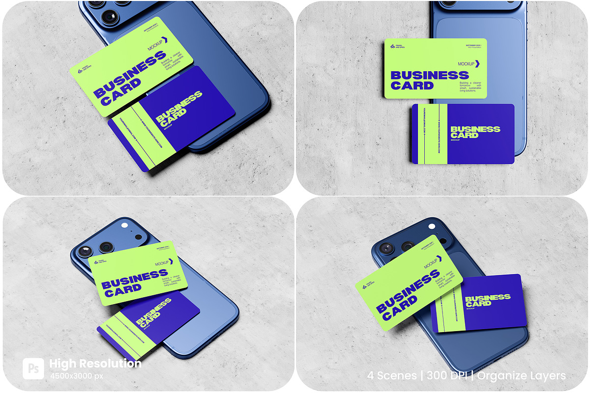 Business Card Mockup, a Merchandise Mockup by HanaSaka_Studio (Photo 1 of 5)