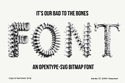 Bones 3D Font, a Font by Loudoun Design Co. (Thumbnail 1 of 6)