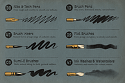 Rusty Nib Inkers for Photoshop, a Brush Add-On by True Grit Texture Supply (Thumbnail 3 of 7)