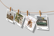 Hanging Polaroid Set Mockup, a Product Mockup by bimockup (Thumbnail 2 of 6)