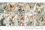 Vintage Christmas Angels, a Decorative Illustration by rileyBgraphics (Thumbnail 2 of 5)