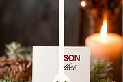 Rustic Christmas Card Mockup 5x7 in, an Advertising Mockup by Serenefeeling (Thumbnail 5 of 7)