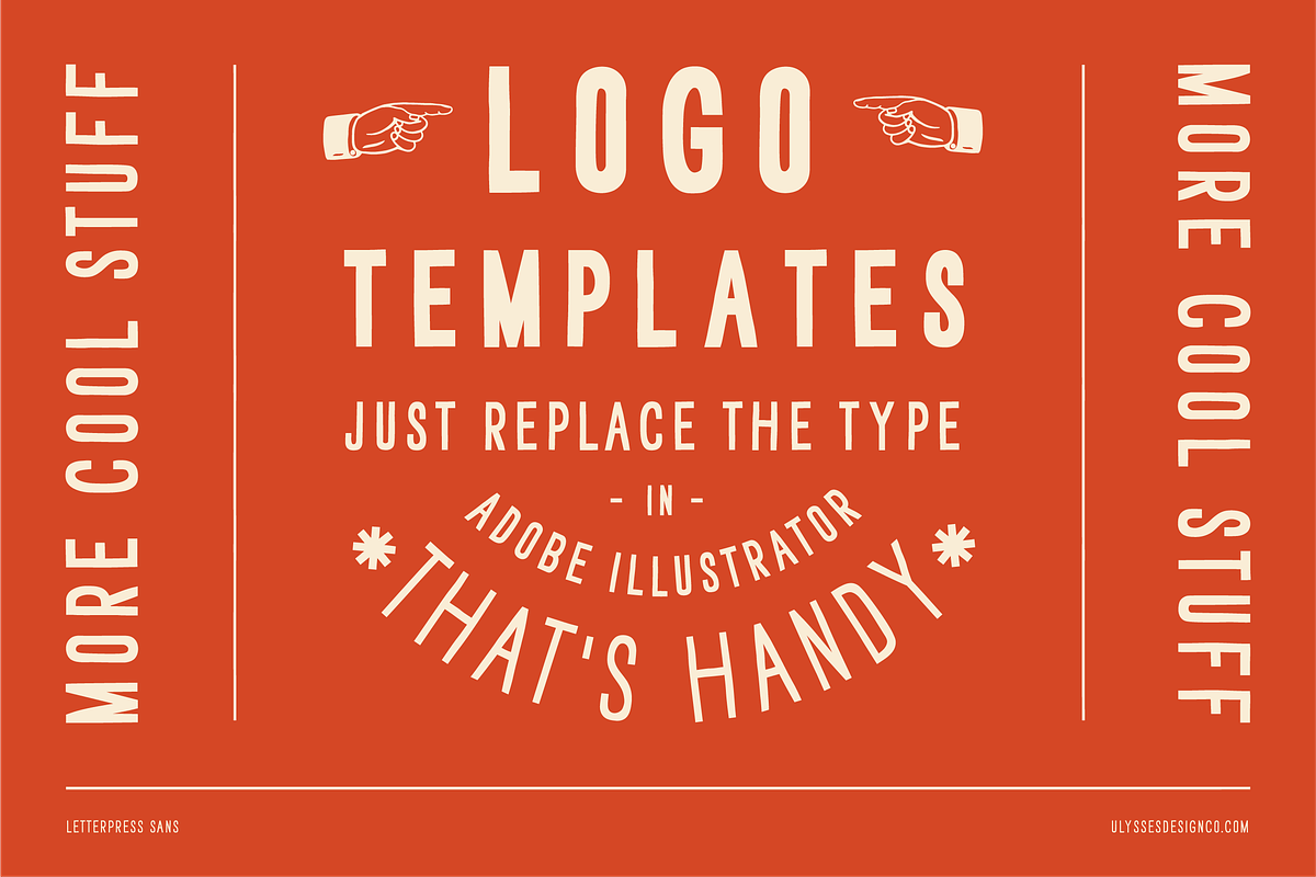 Letterpress Sans, a Sans Serif Font by Ulysses Design Co (Photo 12 of 20)