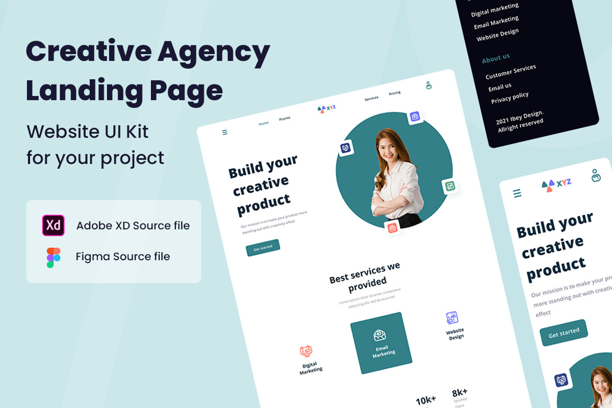 Creative Agency Web Design, a Websites & App Template by INSPR STD (Photo 1 of 6)