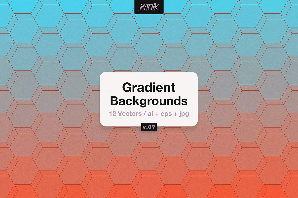 Gradient Hexagonal Backgrounds | V07, a Background Graphic by dvtchk (Photo 1 of 7)