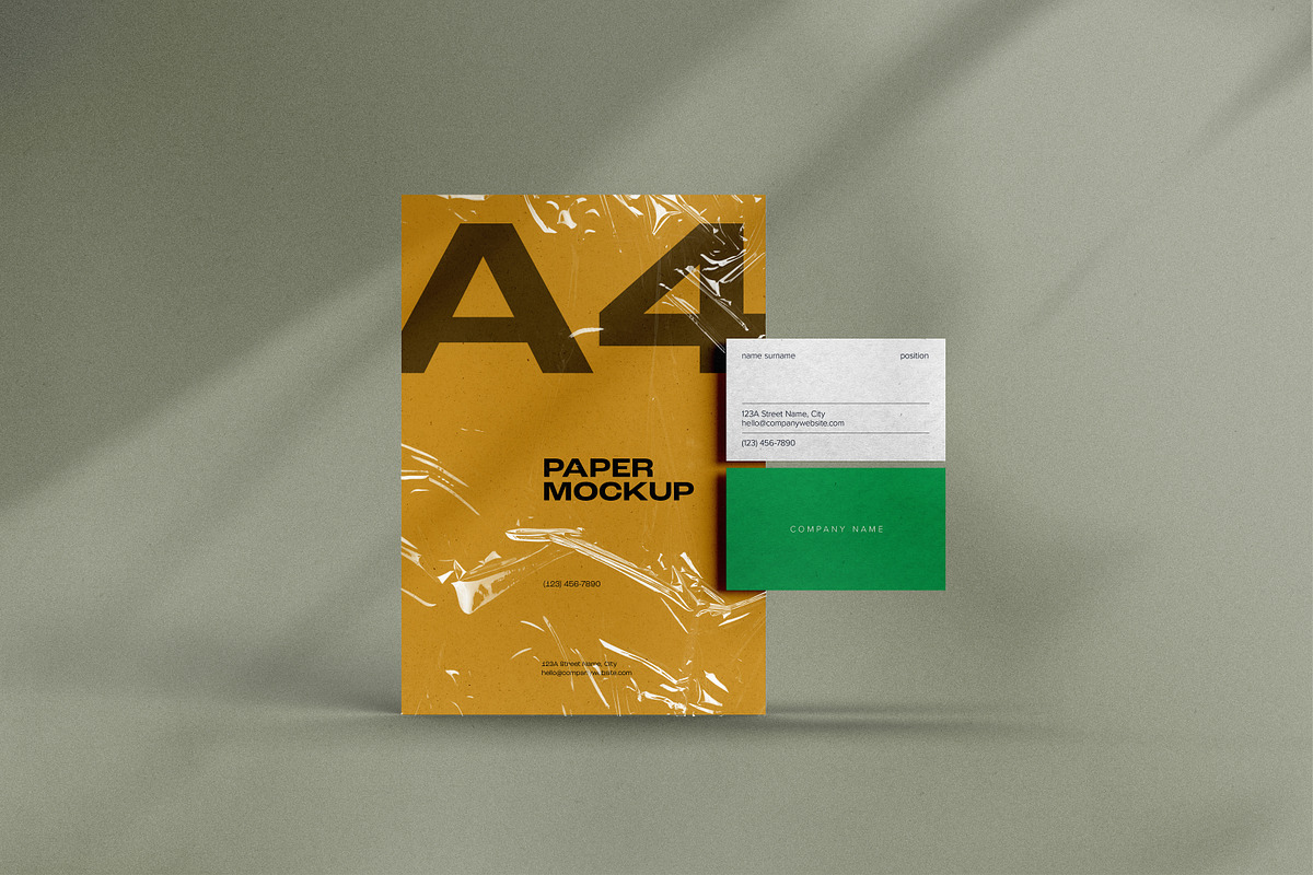 A4 Paper / Stationery Mockups, an Advertising Mockup by dpi (Photo 5 of 12)
