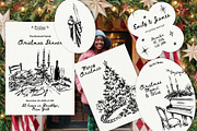 Christmas Vibe: Vector Line Art, a Seasonal Illustration by divanovskaya_nv (Thumbnail 3 of 15)