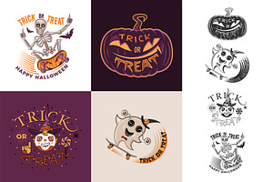 Trick or Treat Halloween design set