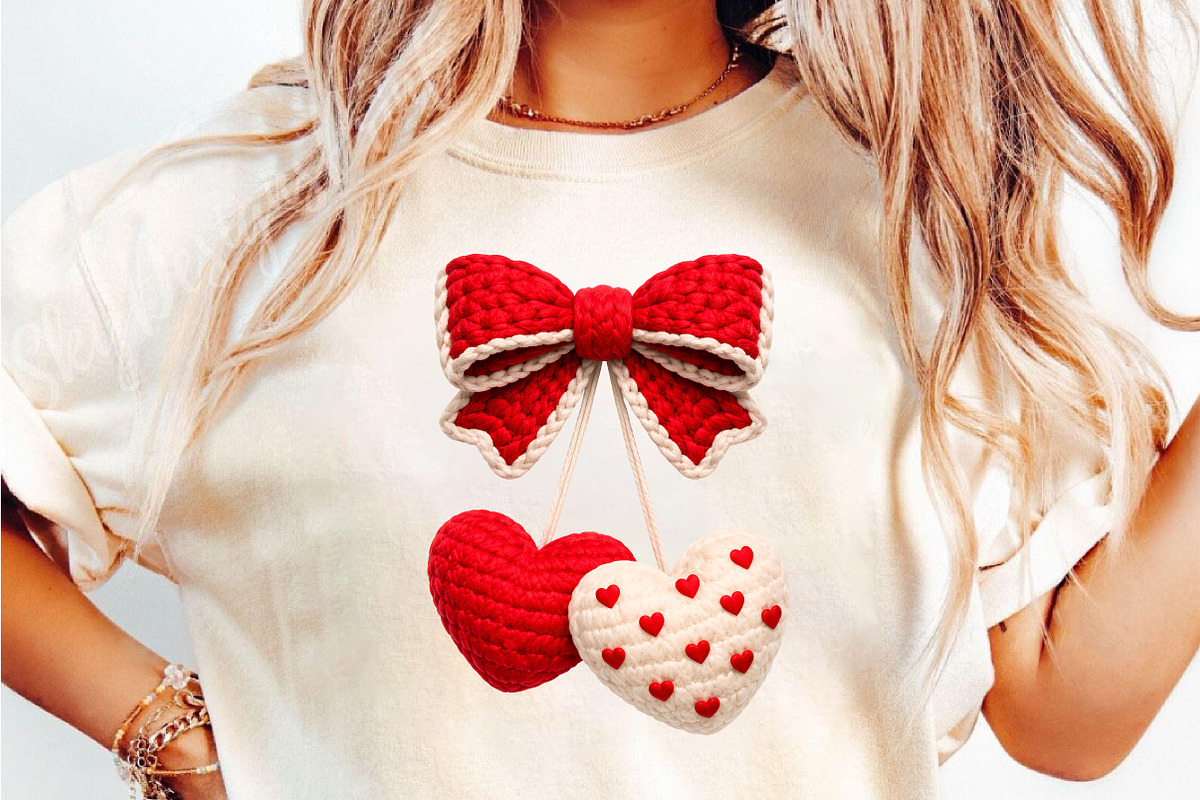 Faux Yarn Coquette Cherry Valentine, an Illustration by DreamCafeArt (Photo 8 of 8)