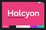 Halcyon, a Sans Serif Font by Wondermake (Thumbnail 1 of 13)