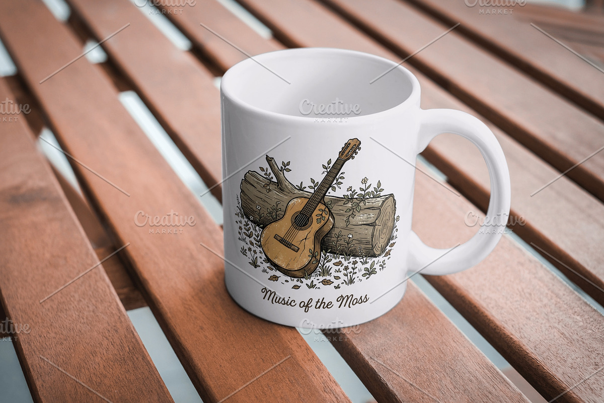 Music of the moss illustration, an Object Illustration by Vectorlina (Photo 4 of 4)