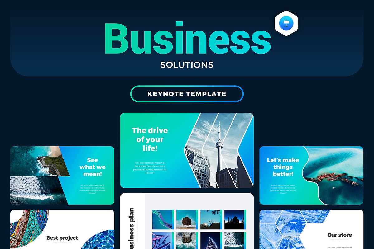Business Solutions Keynote, a Presentation Template by Presentation Templates (Photo 1 of 8)