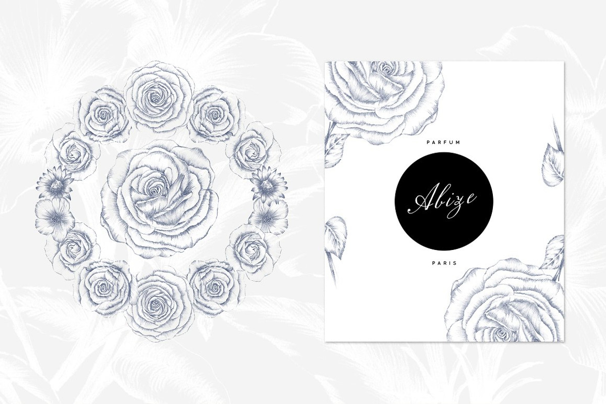 20 Floral Illustrations & More, a Decorative Illustration by AW Studios (Photo 5 of 6)