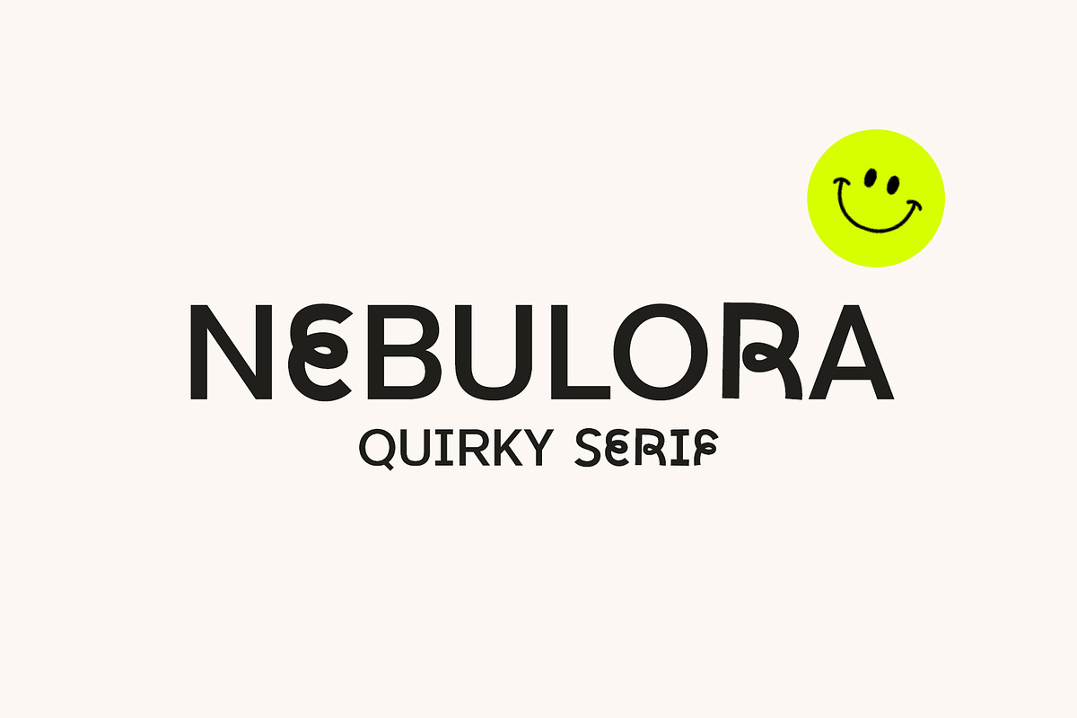 Nebulora Quirky & Playful Sans, a Sans Serif Font by supfonts (Photo 1 of 8)