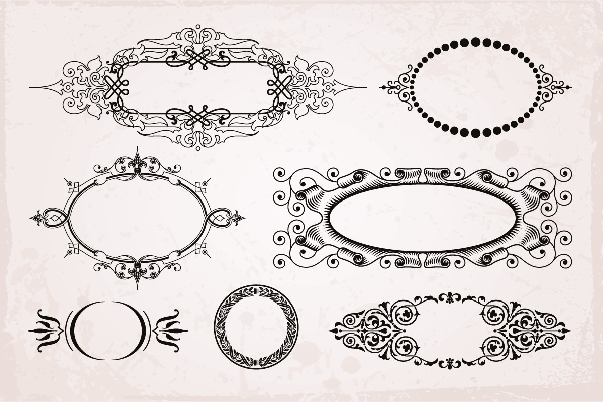 15 rounded frames backgrounds set, a Background Graphic by Digiselector Design Goods (Photo 2 of 5)