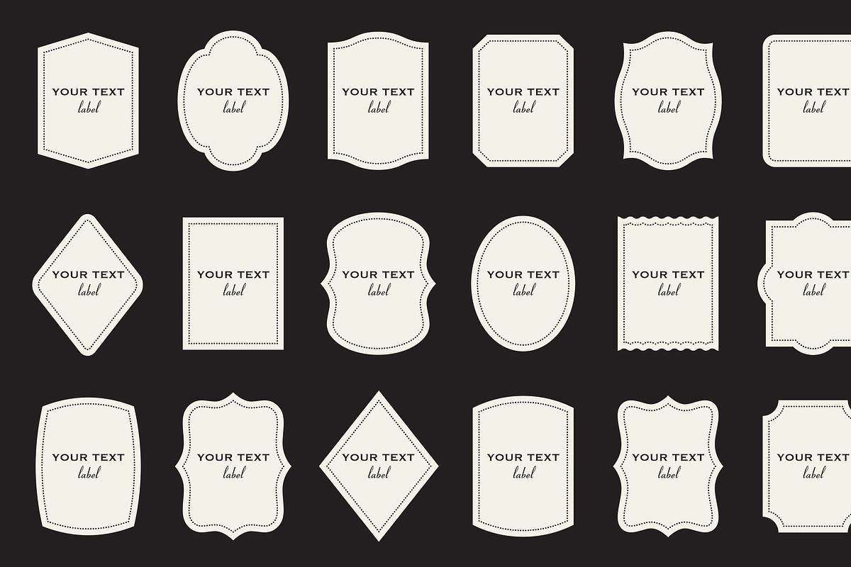 Labels: 18 shapes, different colors, an Object Graphic by moibalkon (Photo 15 of 19)