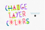 JUNE DAYS OpenType-SVG Color Font, a Font by Blush Font Co. (Thumbnail 7 of 7)