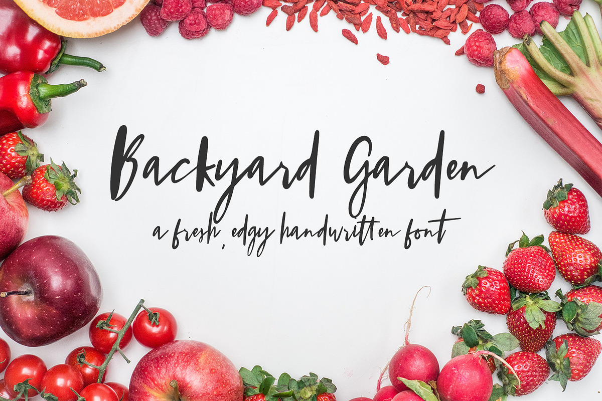 Backyard Garden Script, a Script Font by Beck McCormick (Photo 7 of 7)