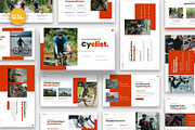 Cyclist - Bicycle Google Slides, a Presentation Template by Fit-tee (Thumbnail 1 of 6)