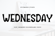 Wednesday, a Sans Serif Font by FreshTypeINK (Thumbnail 1 of 8)