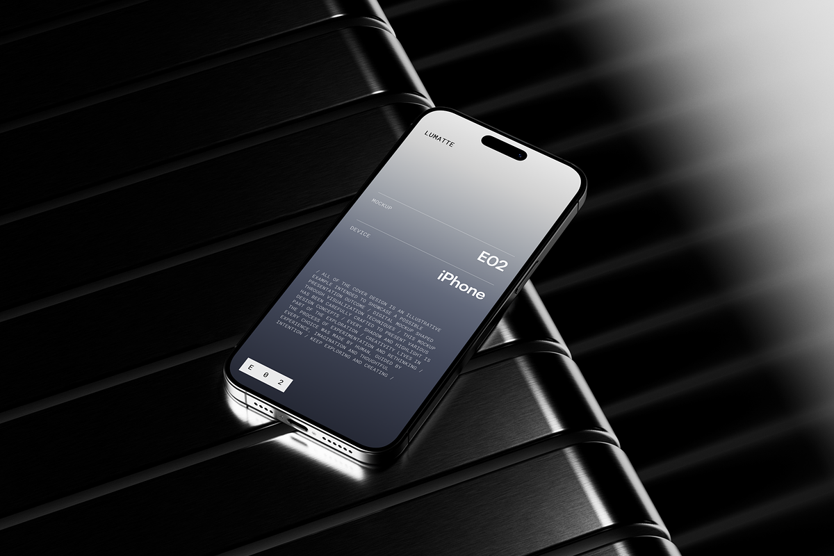 iPhone Mockup E02, an iPhone Mockup by Lumatte (Photo 2 of 4)