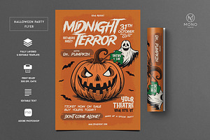 Halloween Party Flyer, a Flyer Template by monogrph