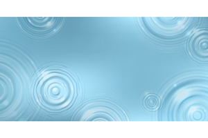 Blue water surface with ring, an Illustration by art PVP - market