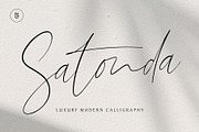 Beautiful Signature - Satonda Font, a Script Font by Rasgood (Thumbnail 1 of 8)