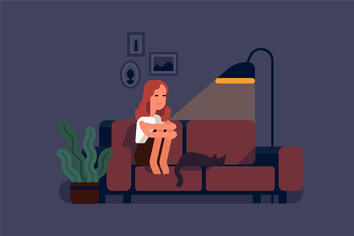 Social distancing is hard, a Person Illustration by Masha Tace