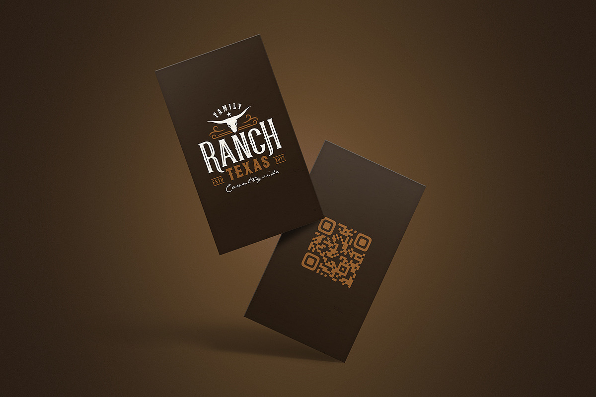 Vertical Double Sided Card Mockup x4, a Product Mockup by SmartDesigns (Photo 3 of 9)