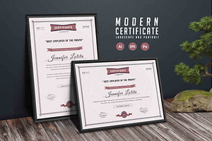 184. Modern Certificate Template