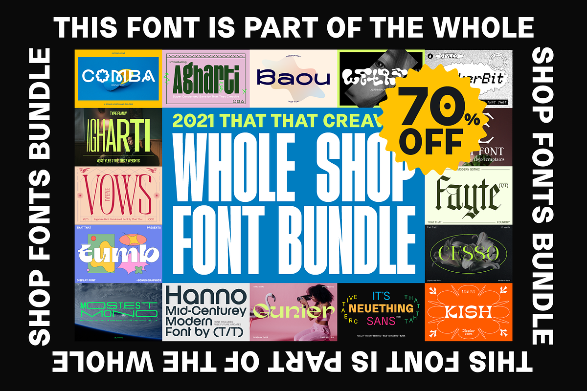 Agharti Bold Display Family, a Sans Serif Font by That That Creative (Photo 8 of 16)