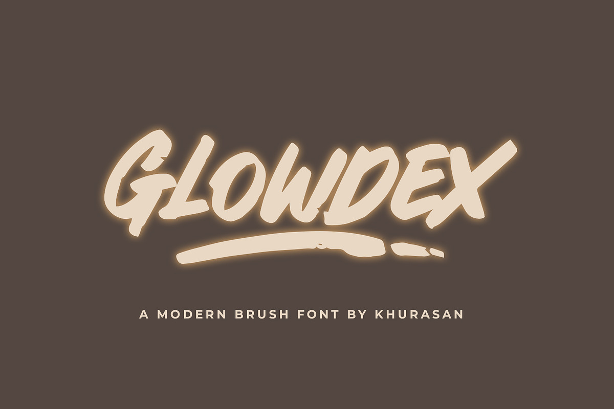 Glowdex, a Script Font by khurasan (Photo 1 of 7)