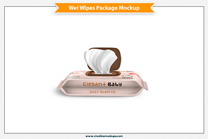 Wet Wipes Package Mockup