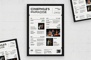Schedule Flyer Template, a Flyer Template by BrandPacks