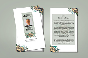 Funeral Prayer Card Template-V07