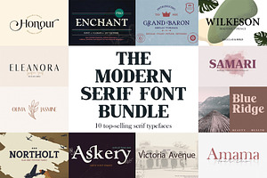 The Modern Serif Font Bundle