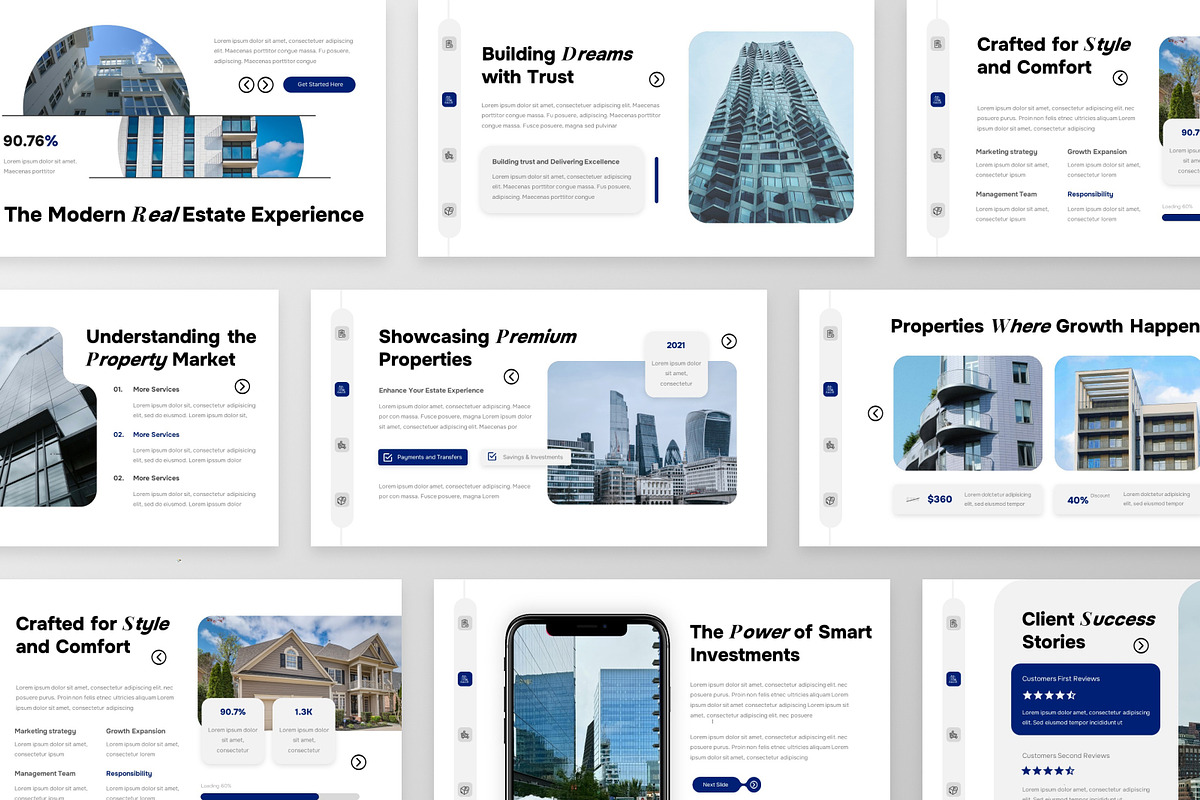 Modern Real Estate PowerPoint, a Presentation Template by MtvtdArt (Photo 2 of 6)