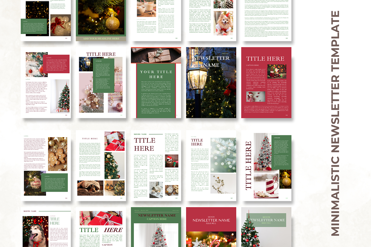 Xmas Newsletter Template for Canva, a Marketing Template by Digital By Nikoleta (Photo 6 of 10)