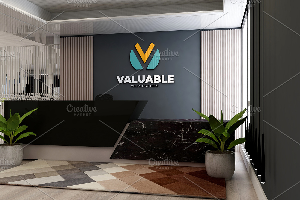PSD Office Room Company Logo Mockup, a Product Mockup by Ayy (Photo 16 of 23)