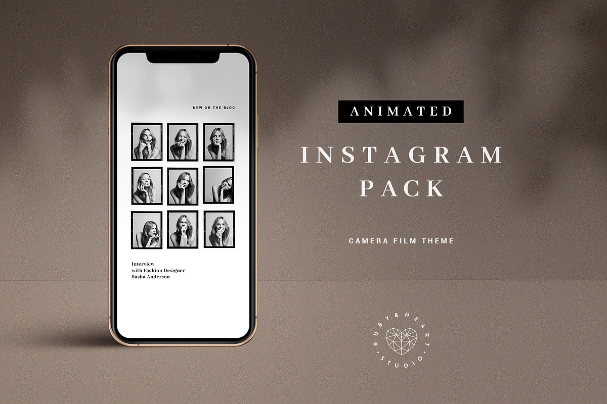 Animated Camera Film Instagram Pack, a Social Media Template by Ruby&Heart Studio (Photo 1 of 7)