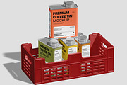 Coffee Tin Mockup, a Packaging Mockup by Permadi Creative (Thumbnail 2 of 5)